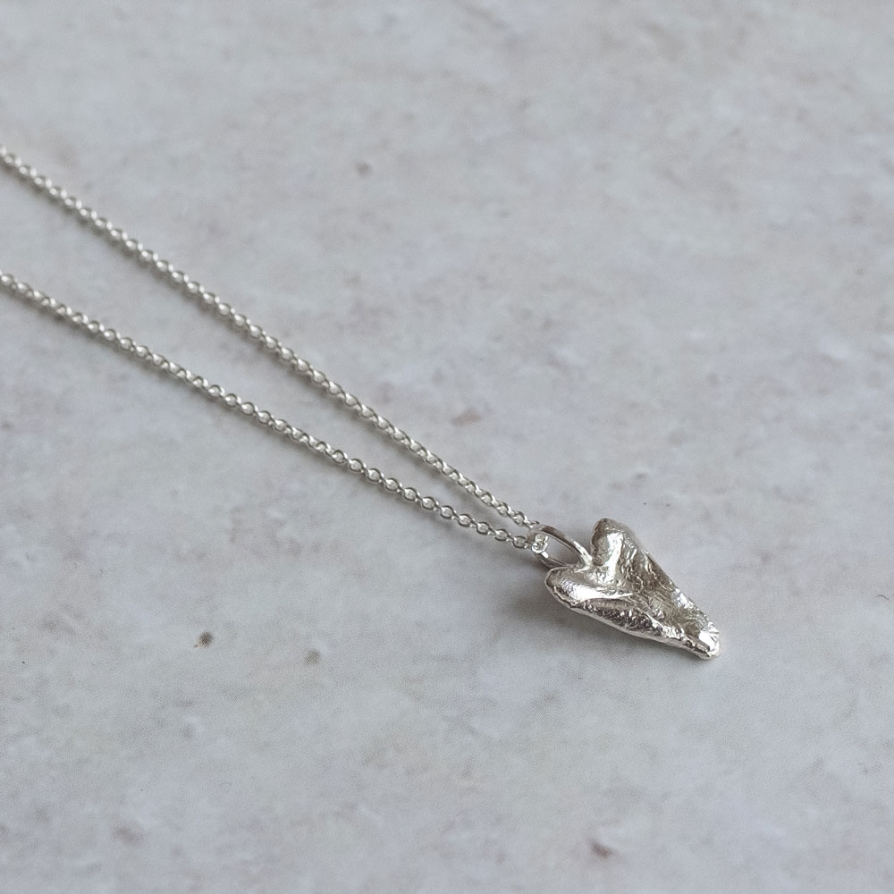 Heart Small Necklace Silver