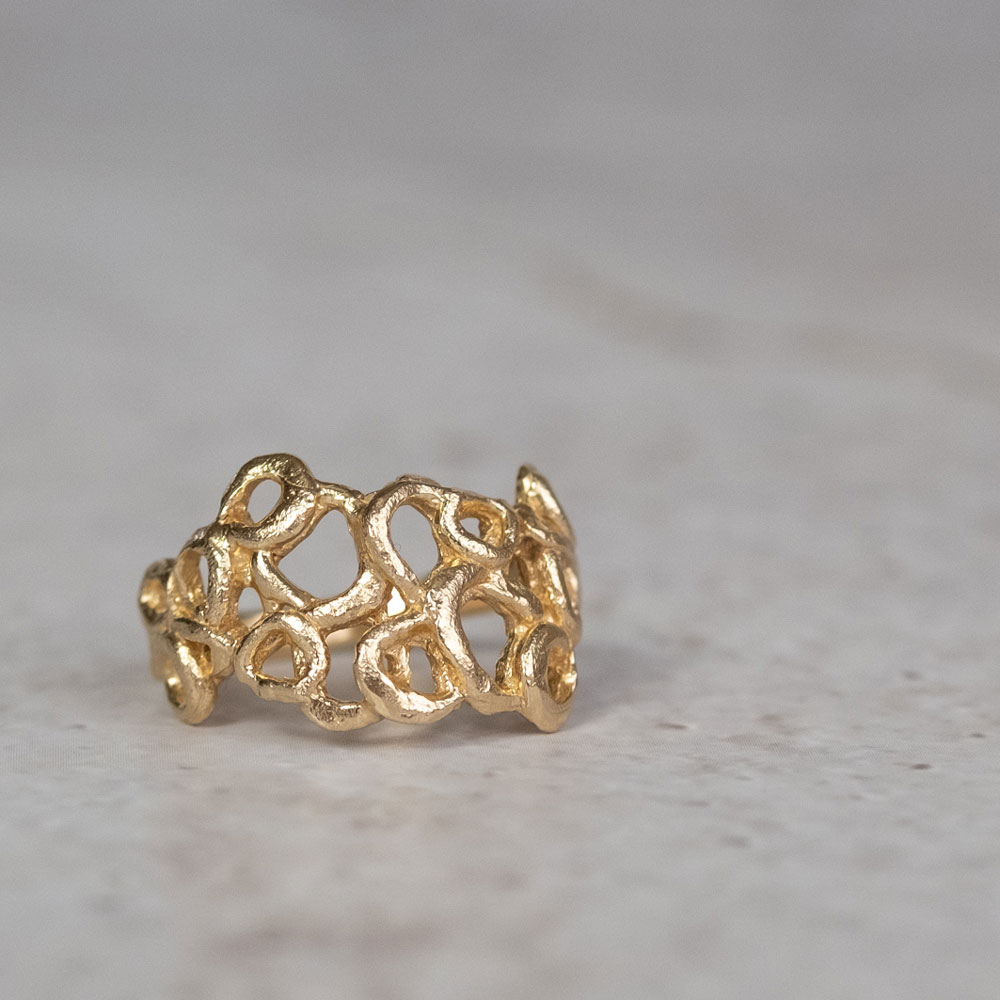 Bubble Ring 14kt Gold
