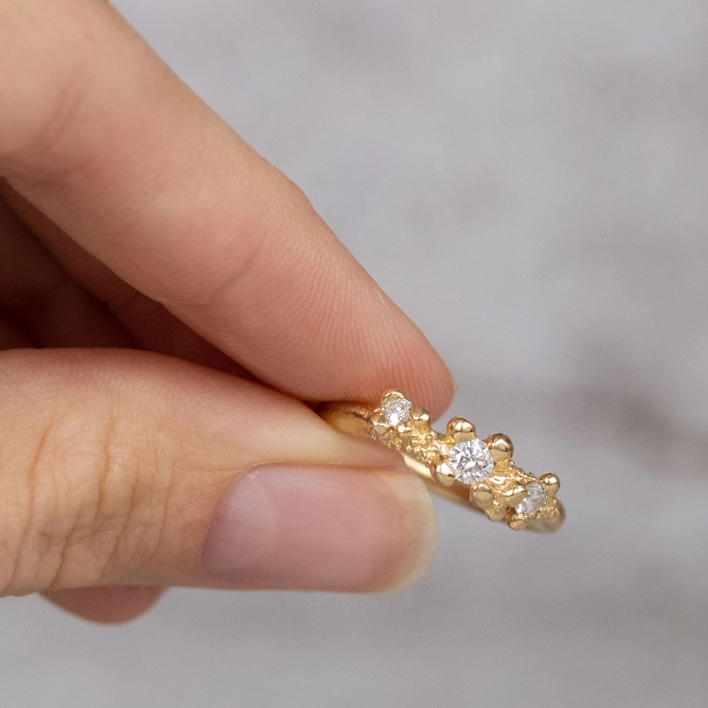 Twinkle Diamond 3 Stone Ring