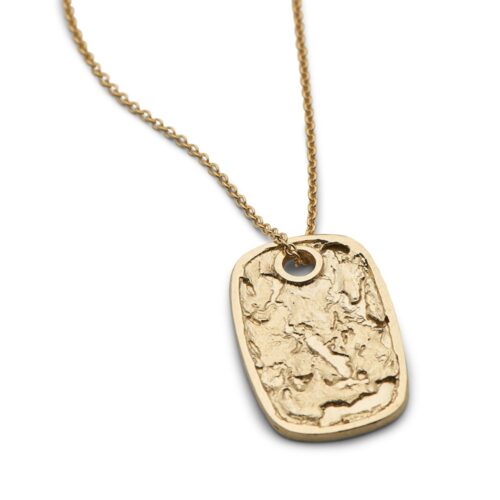 Continent Tag 14kt Gold