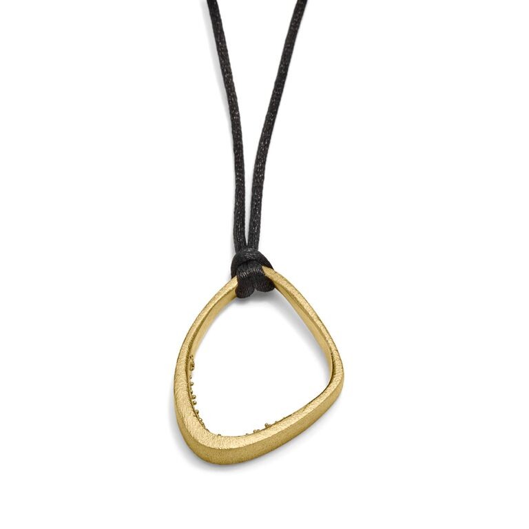 Triangle Cave Necklace 14kt Gold