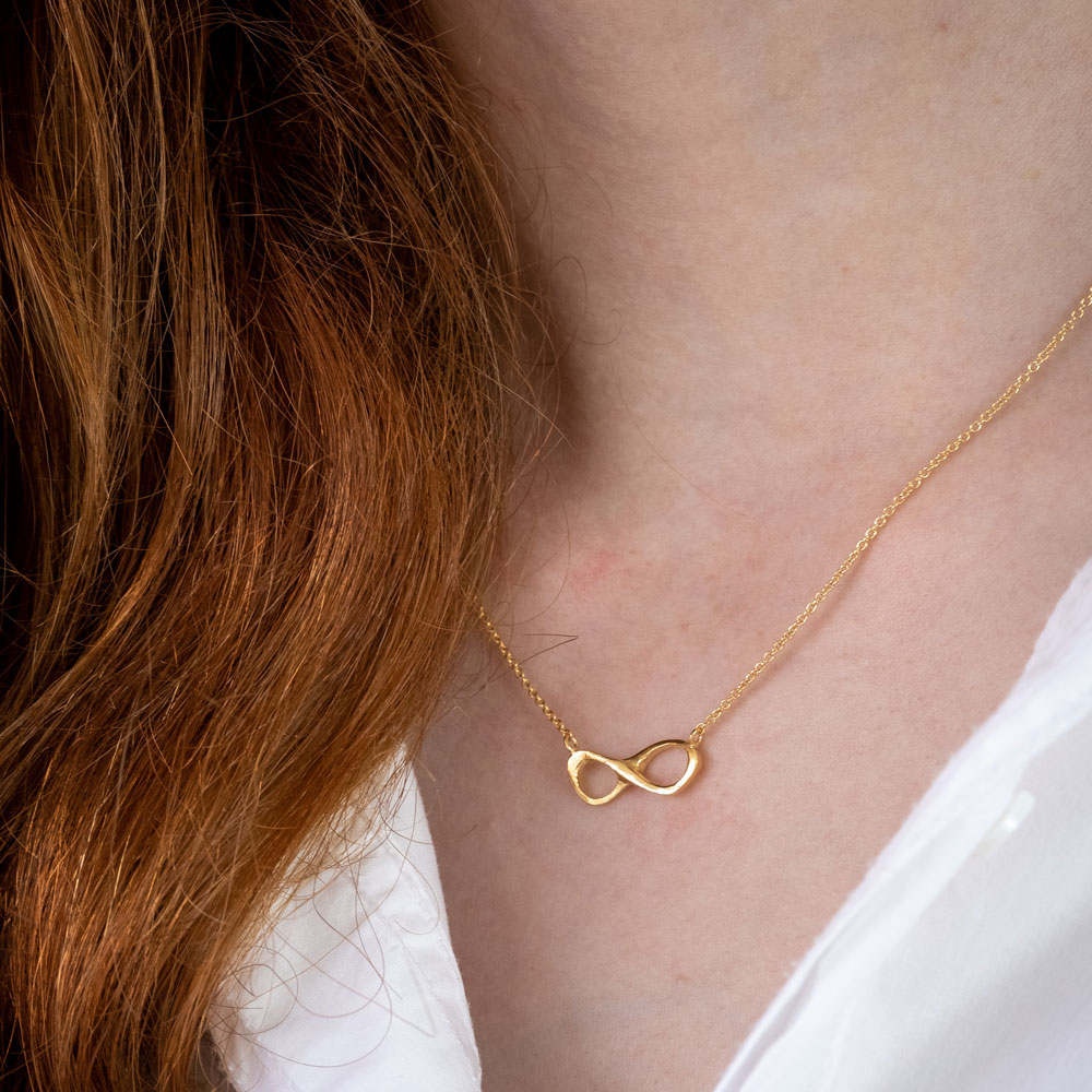 Infinity Necklace Gold Plated