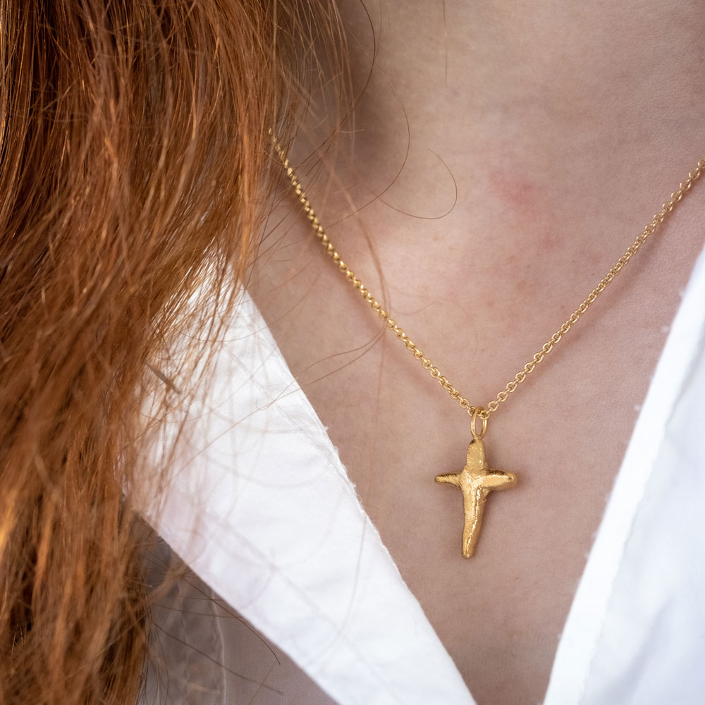 Cross Necklace Gold Plated