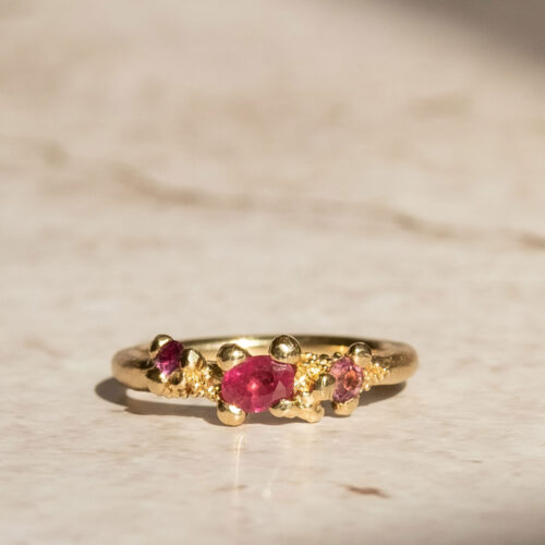 Twinkle Ring Ruby 14kt Gold