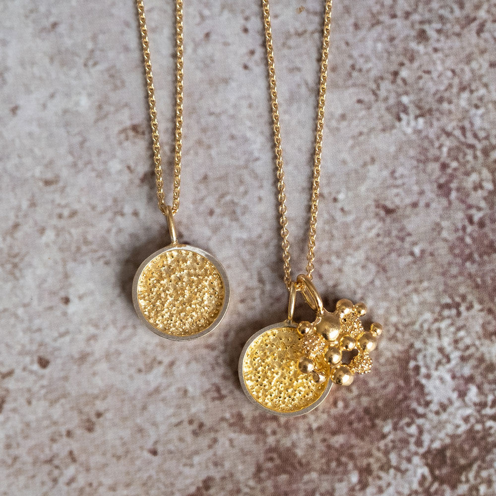 Sparkling Nest Necklace Gold Plated